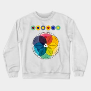 Color Wheel Vintage Retro Crewneck Sweatshirt